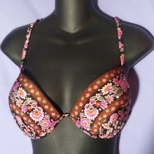 Time and Tru swimsuit top with lace back detail